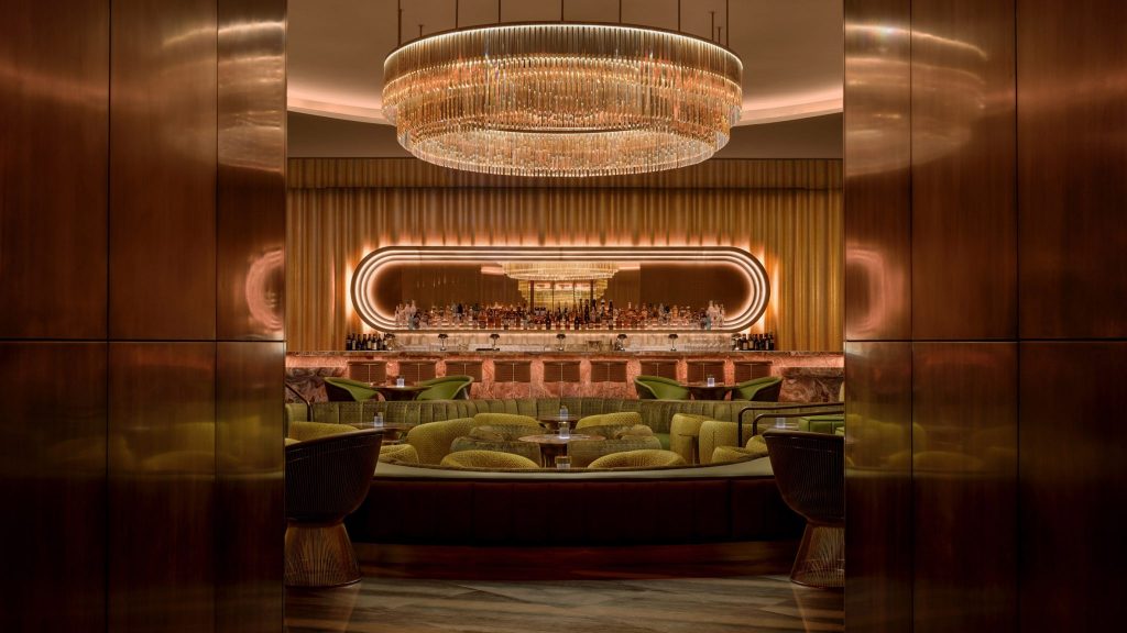 Bar in Green tones in las vegas