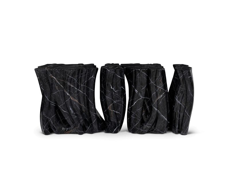 Luxury Residence in Sri Lanka, black marble console