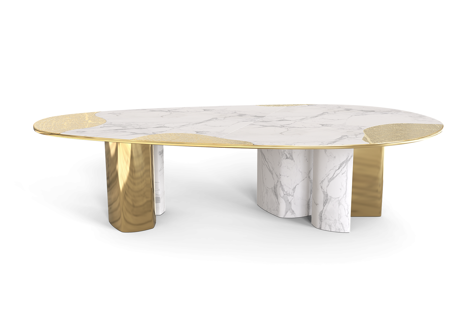 Ophelia Carrara Marble and Gold, dining table