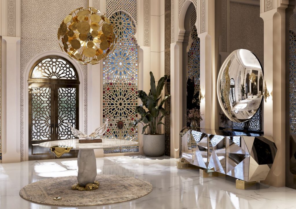 pivate villa dubai entryway
