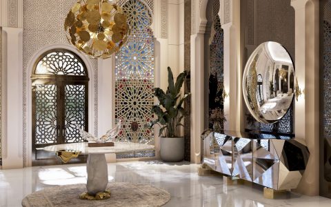 pivate villa dubai entryway