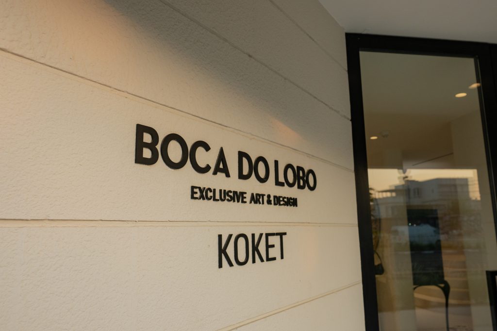 showroom dubai with daterra and boca do lobo furniture