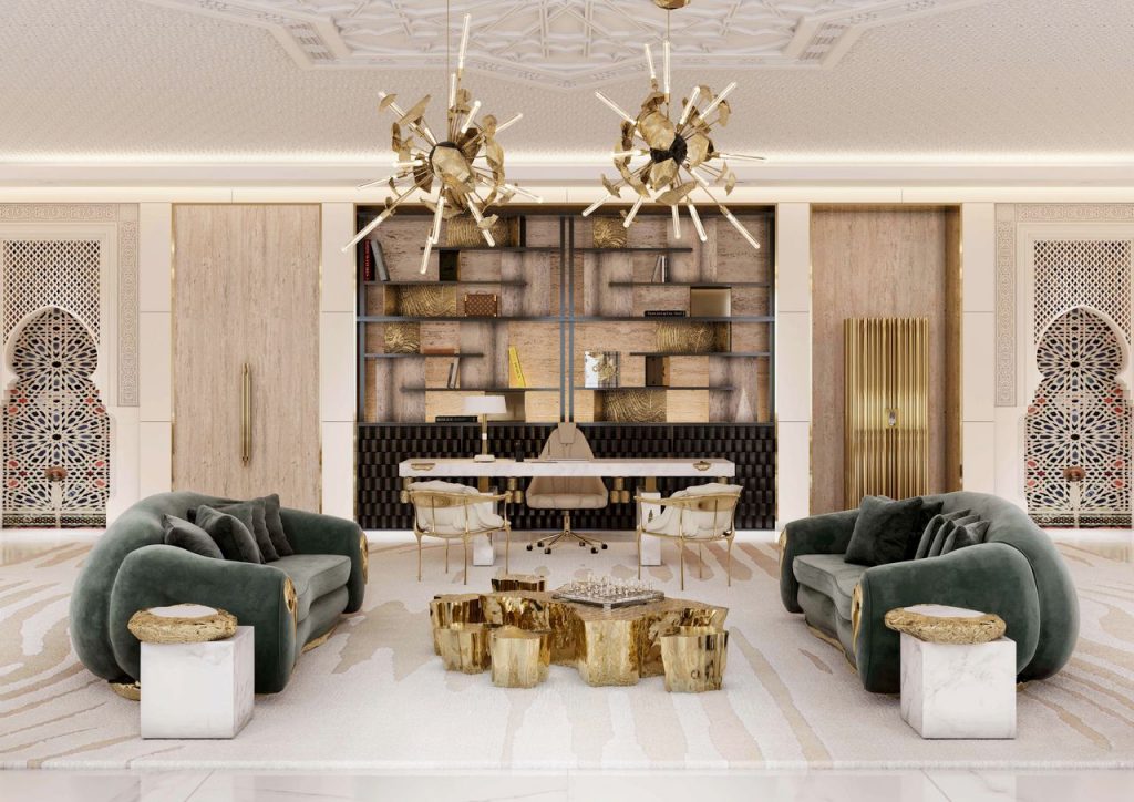 pivate villa dubai living room