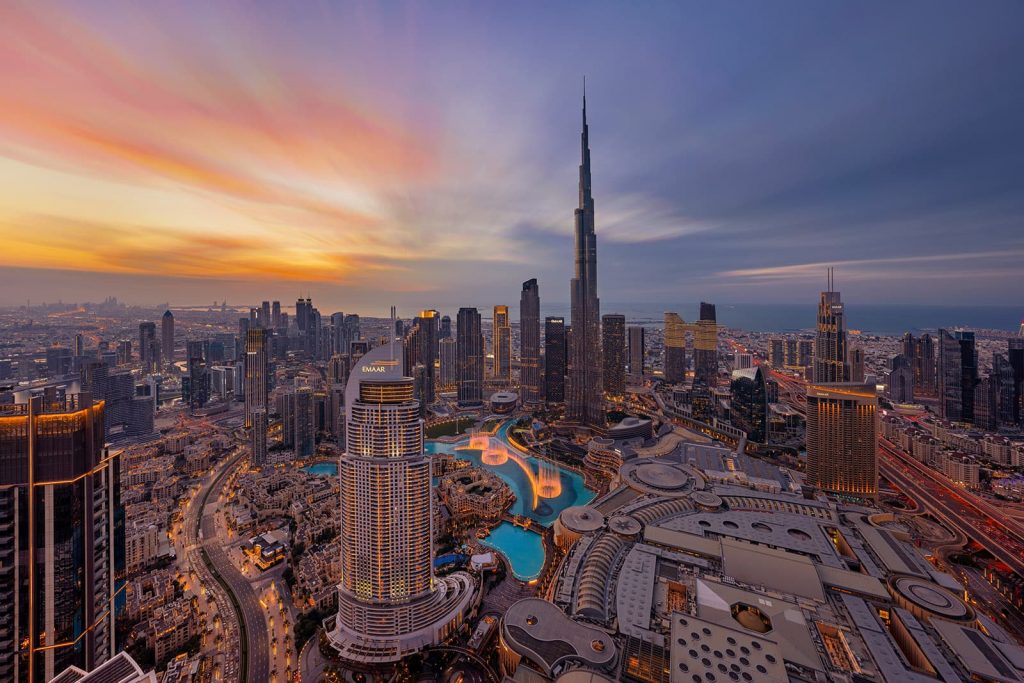 view of dubai city