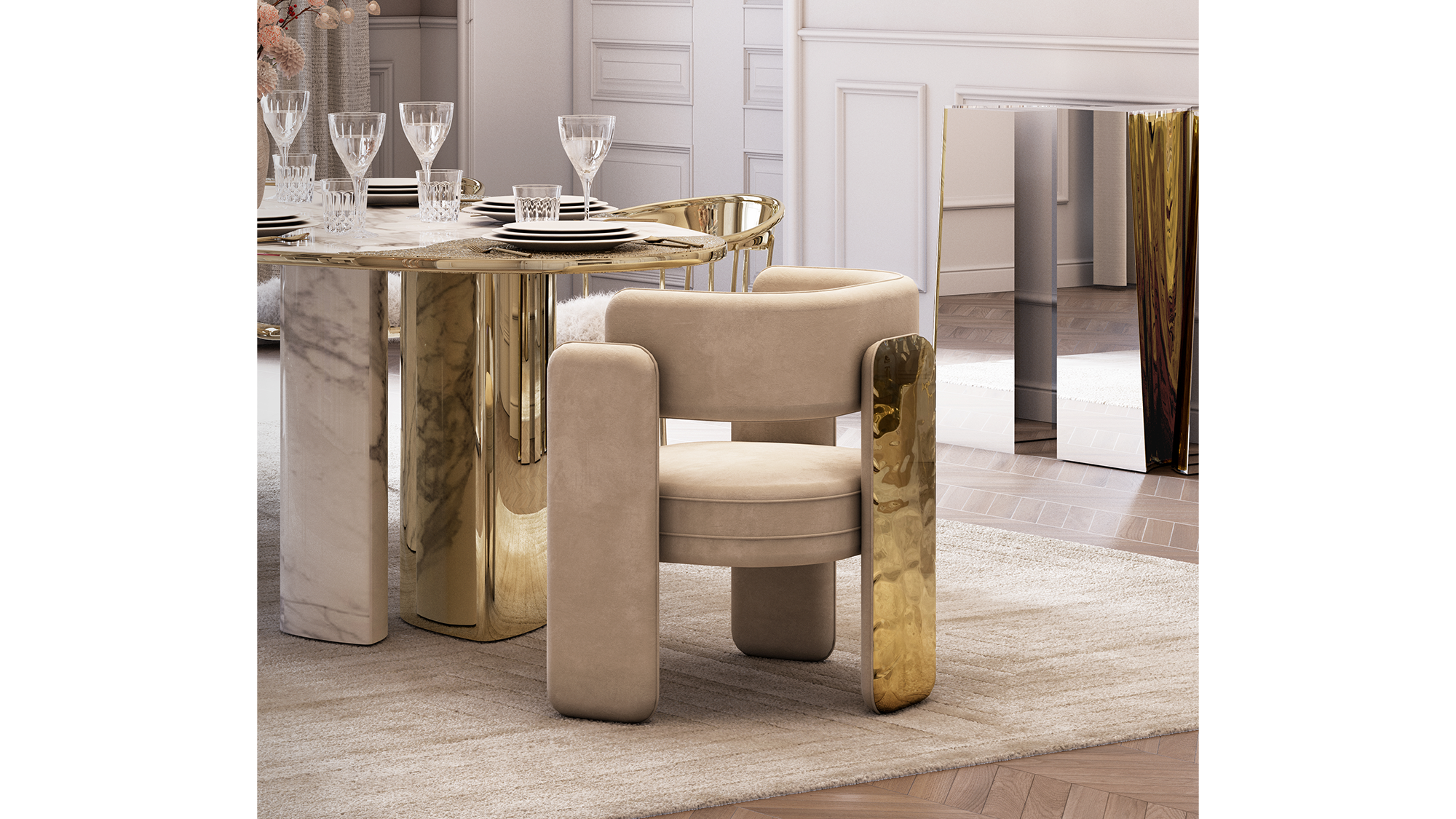 noble chair dining room luxury design