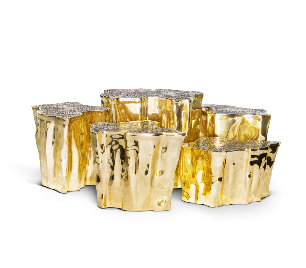 Luxury gold center table