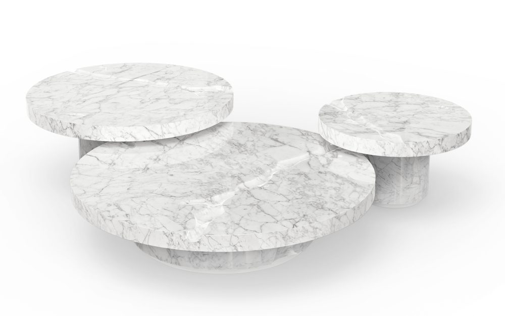 Empire Center Table, stone coffee tables