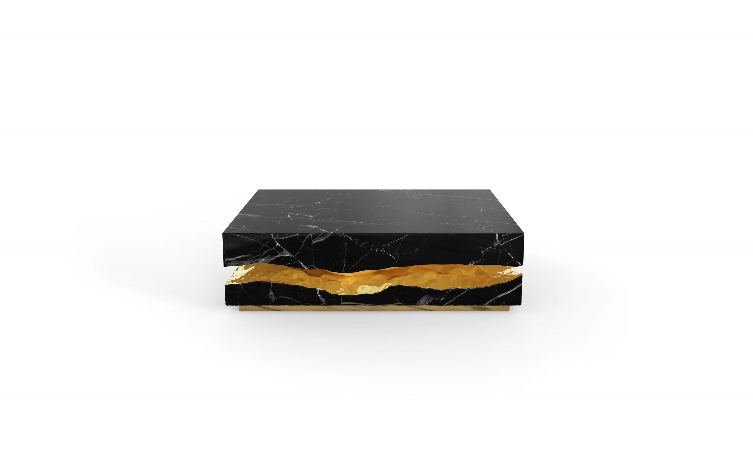 Quarry Nero Marquina Marble, Quarry Tiles Center Table