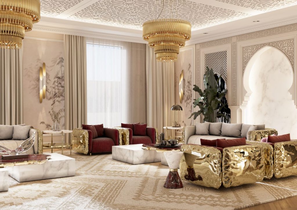 pivate villa dubai living room