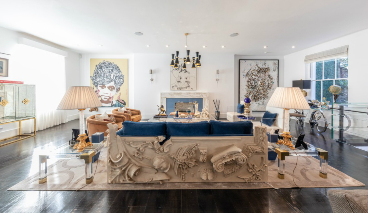 An Unpredictable Interior Design Project Where Blue And White Reign