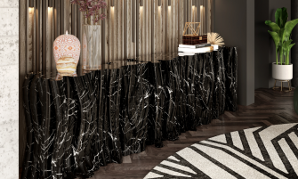 The Faux-Marble Monochrome - A Wicked Furniture Design Creation