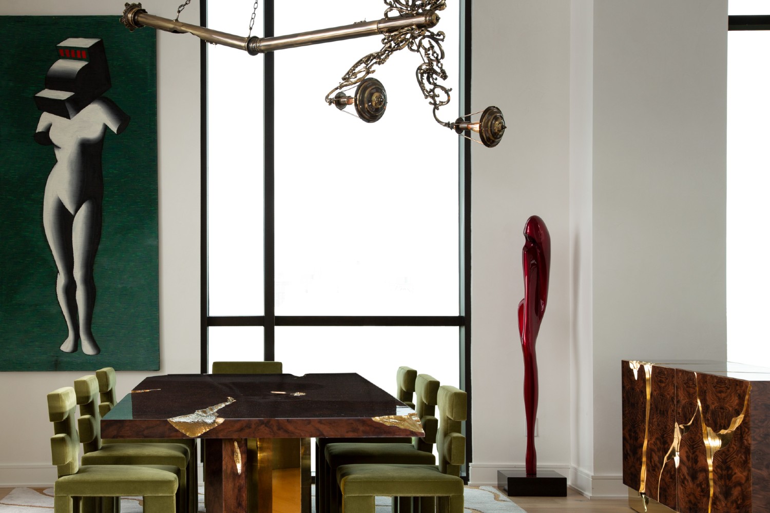 An Art Deco & Contemporary Penthouse In Texas