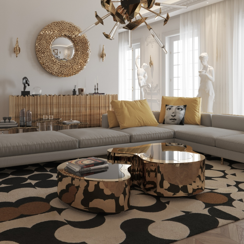 Gold Living Aesthetic by Boca do Lobo