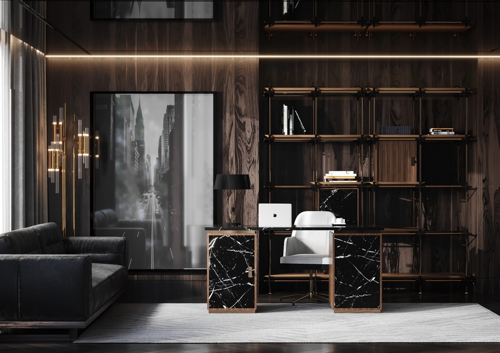 luxurious home office by luxxu