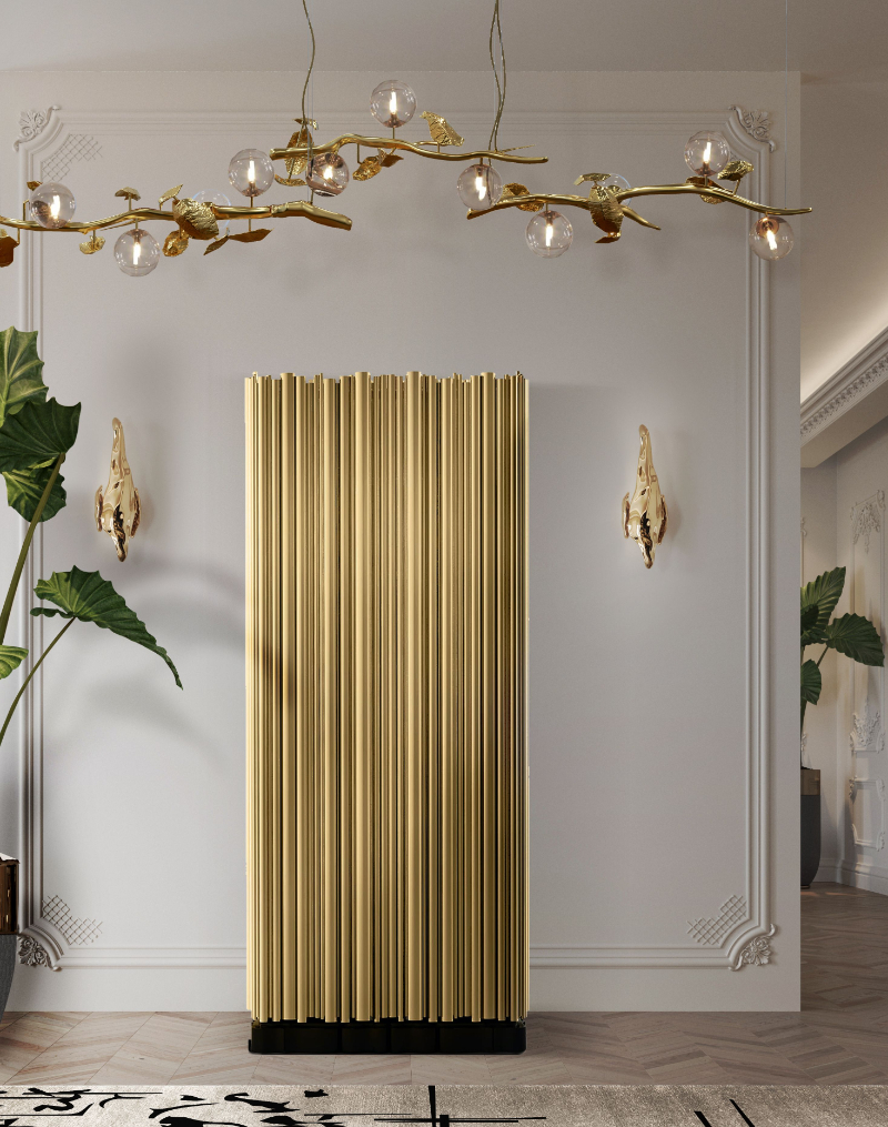 luxury gold cabinet