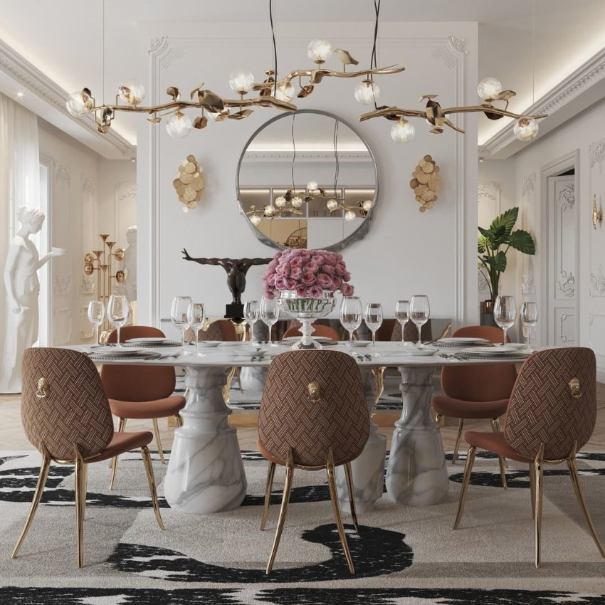 contemporary luxury dining rooms