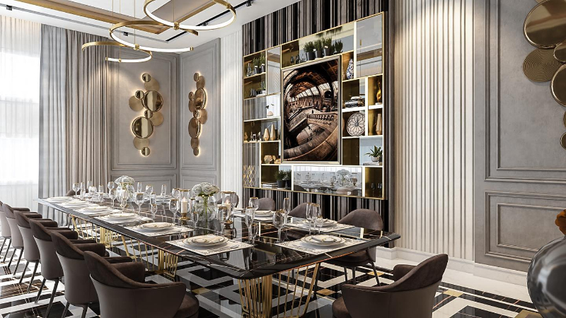 qatar elegant luxury dining room unique design
