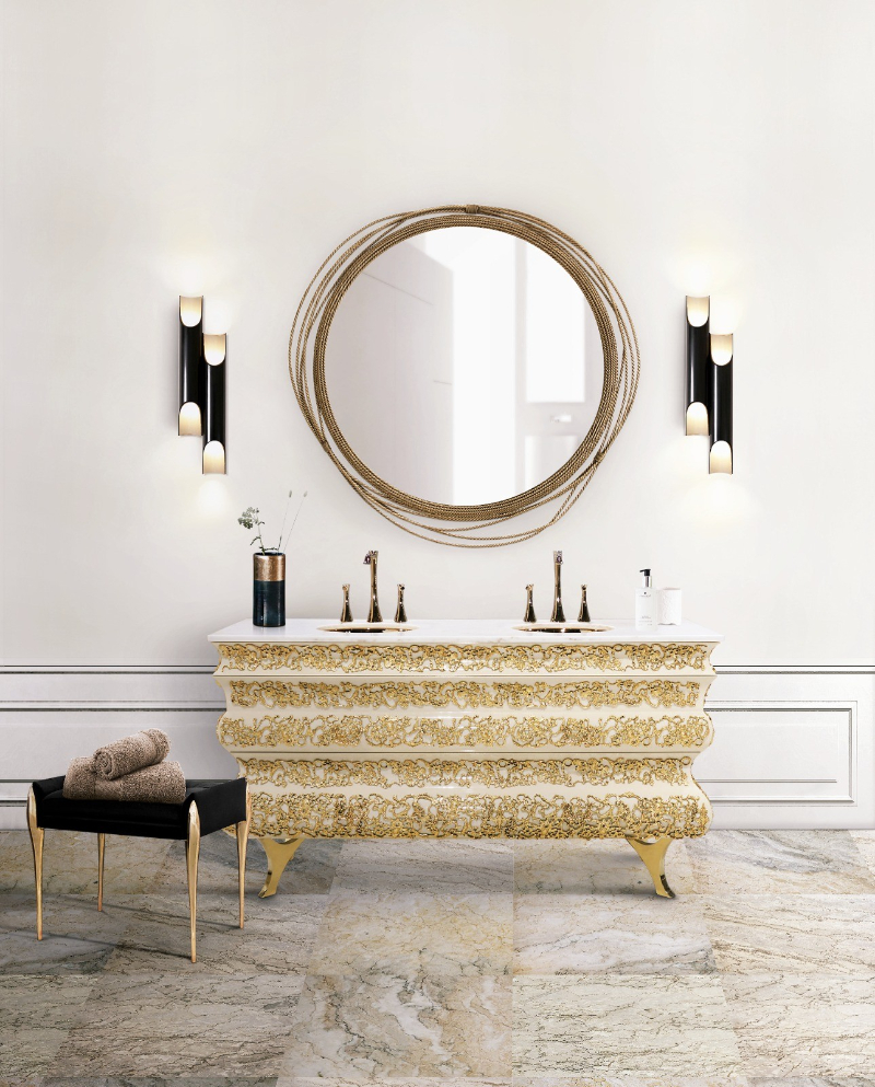 luxury gold washbasin