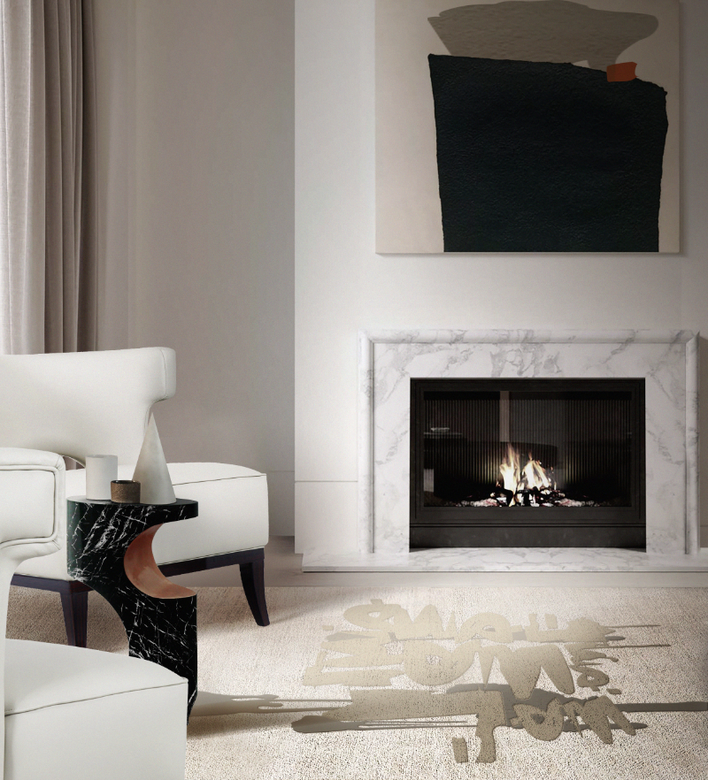sophisticated neutral living room