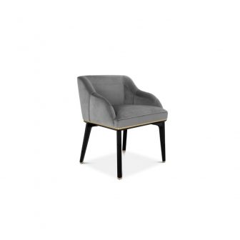luxury grey dining chair