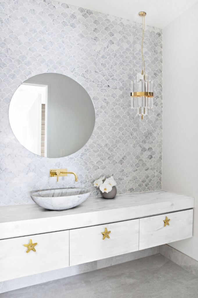 modern white bathroom