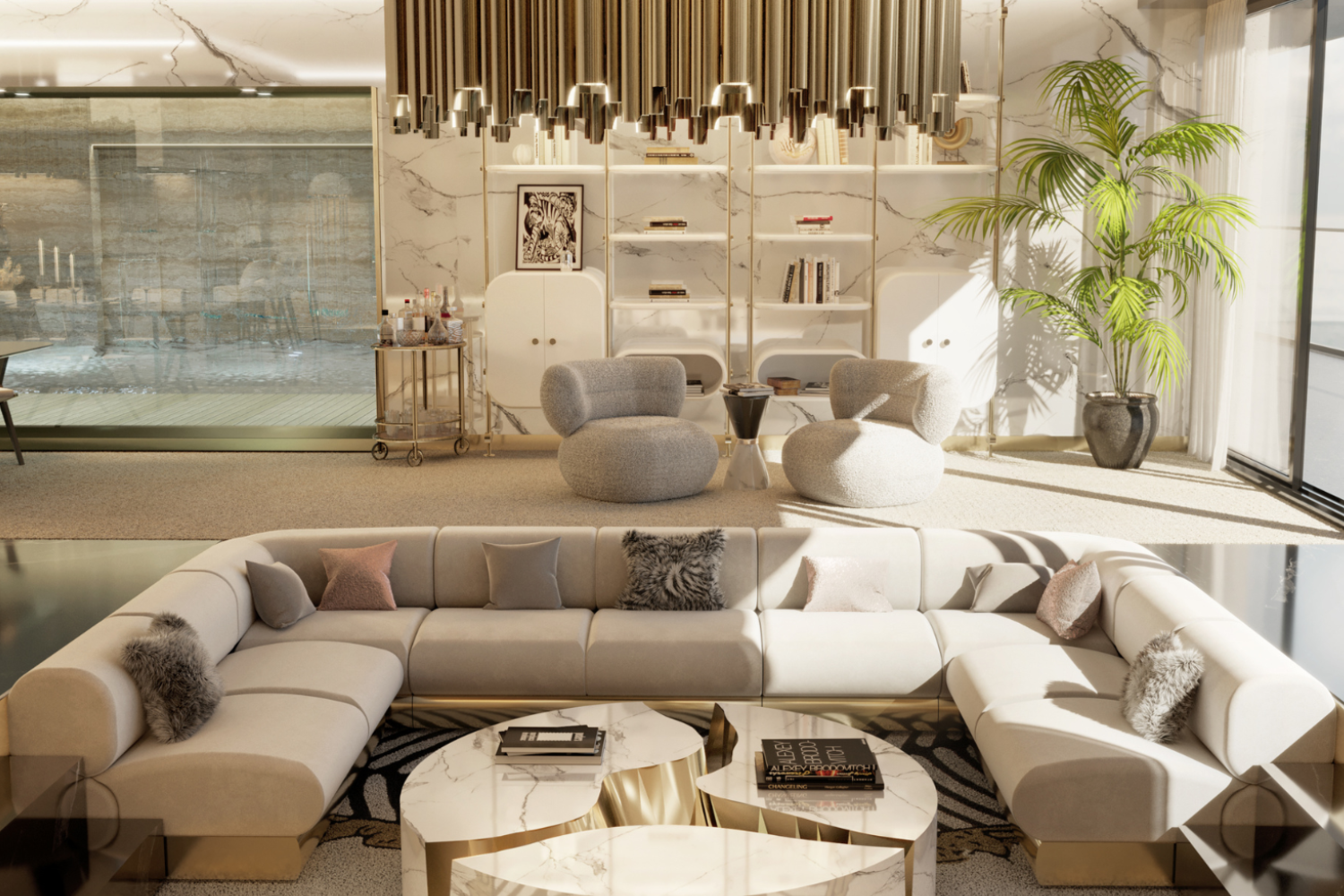 Exclusive Living Room For Your British Luxury Home