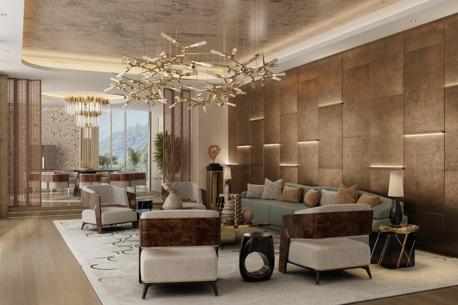 Step Inside In A Urban Penthouse In Hong Kong By LUXXU
