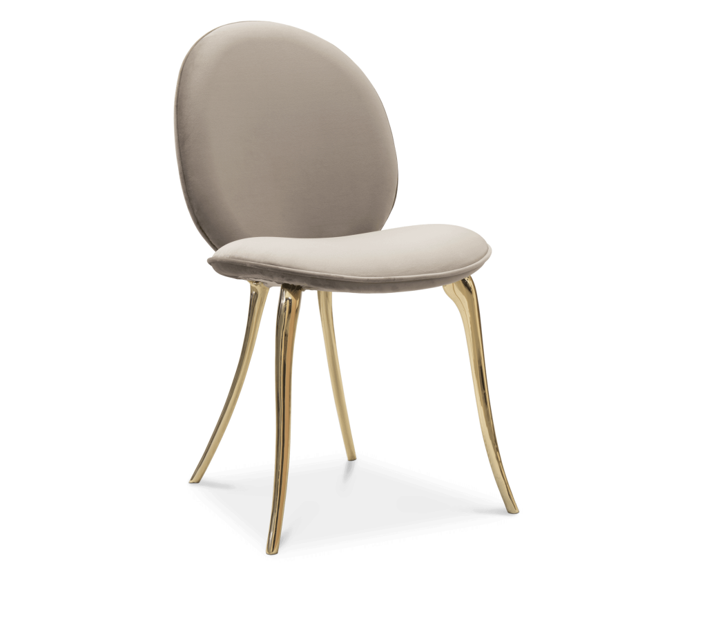 beige dining chair