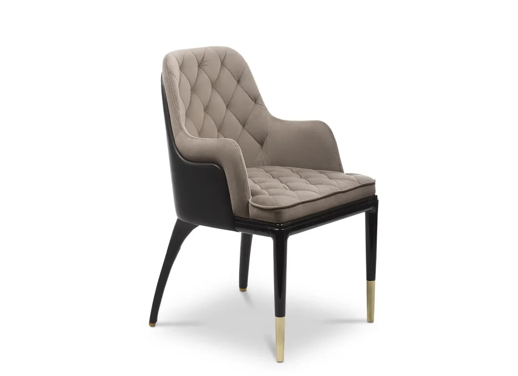 Sharjah - grey and black dining chair