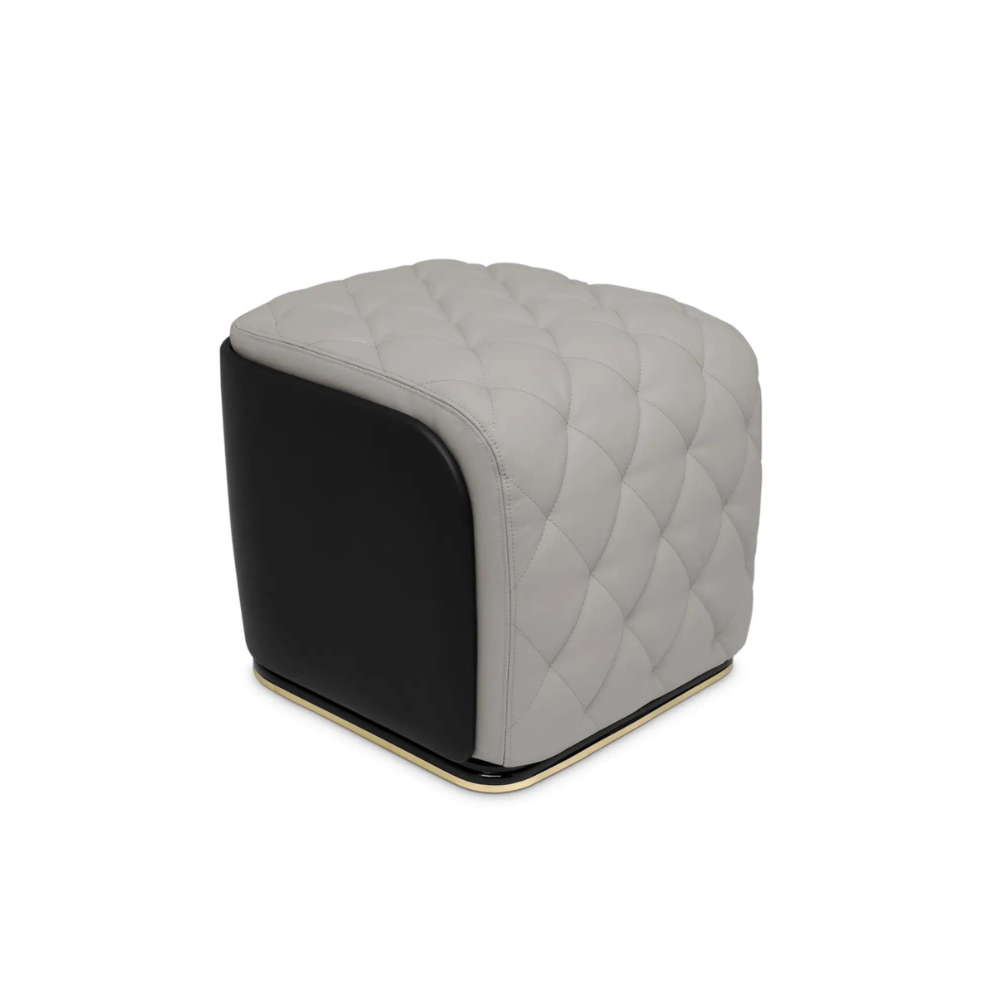 Sharjah - black and grey stool