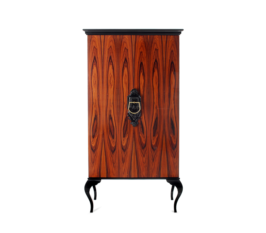 trend alert - brown cabinet with black legs