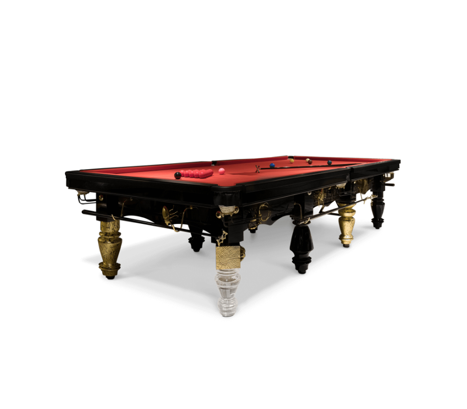 furniture pieces - black and golden center table with bugs decor