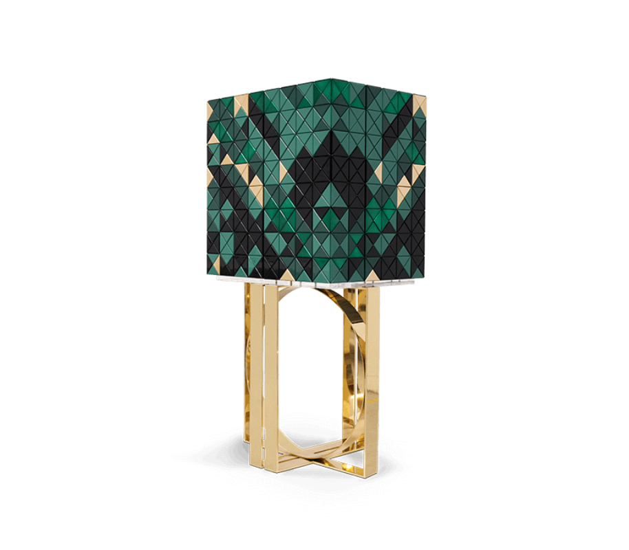 eccentric - luxury green cabinet with golden legs