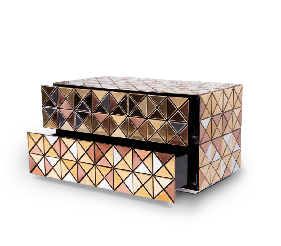 eccentric - luxury colourful bedside table