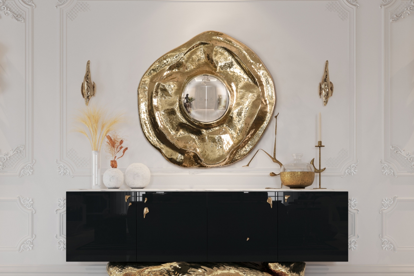 angra mirror in an elegant entryway luxury mirrors by boca do lobo feature image