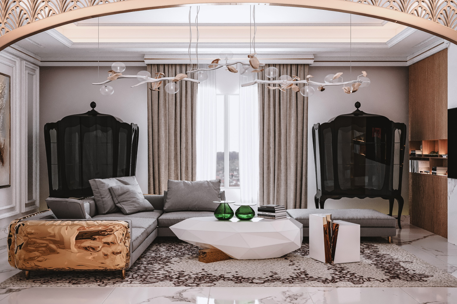 Casa Dubai: Arabian Villa Interior Design by Wafi Tagleb