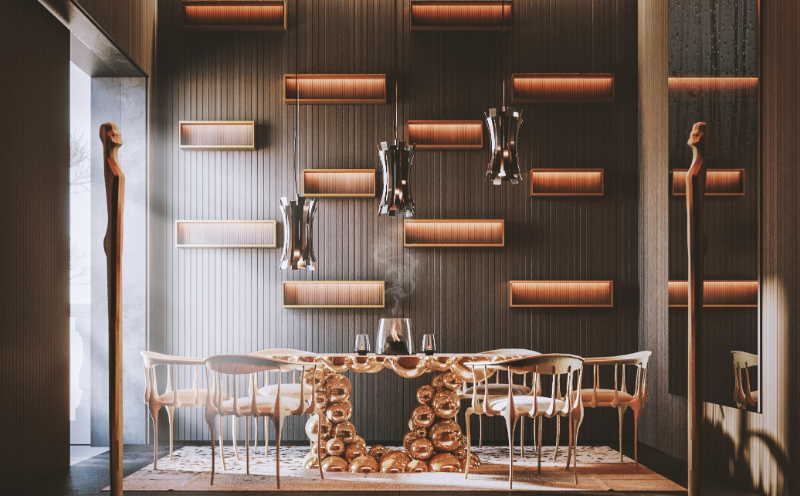 7 Dining Room Ideas by Wafi Tagleb in Dubai أفكار غرفة الطعام