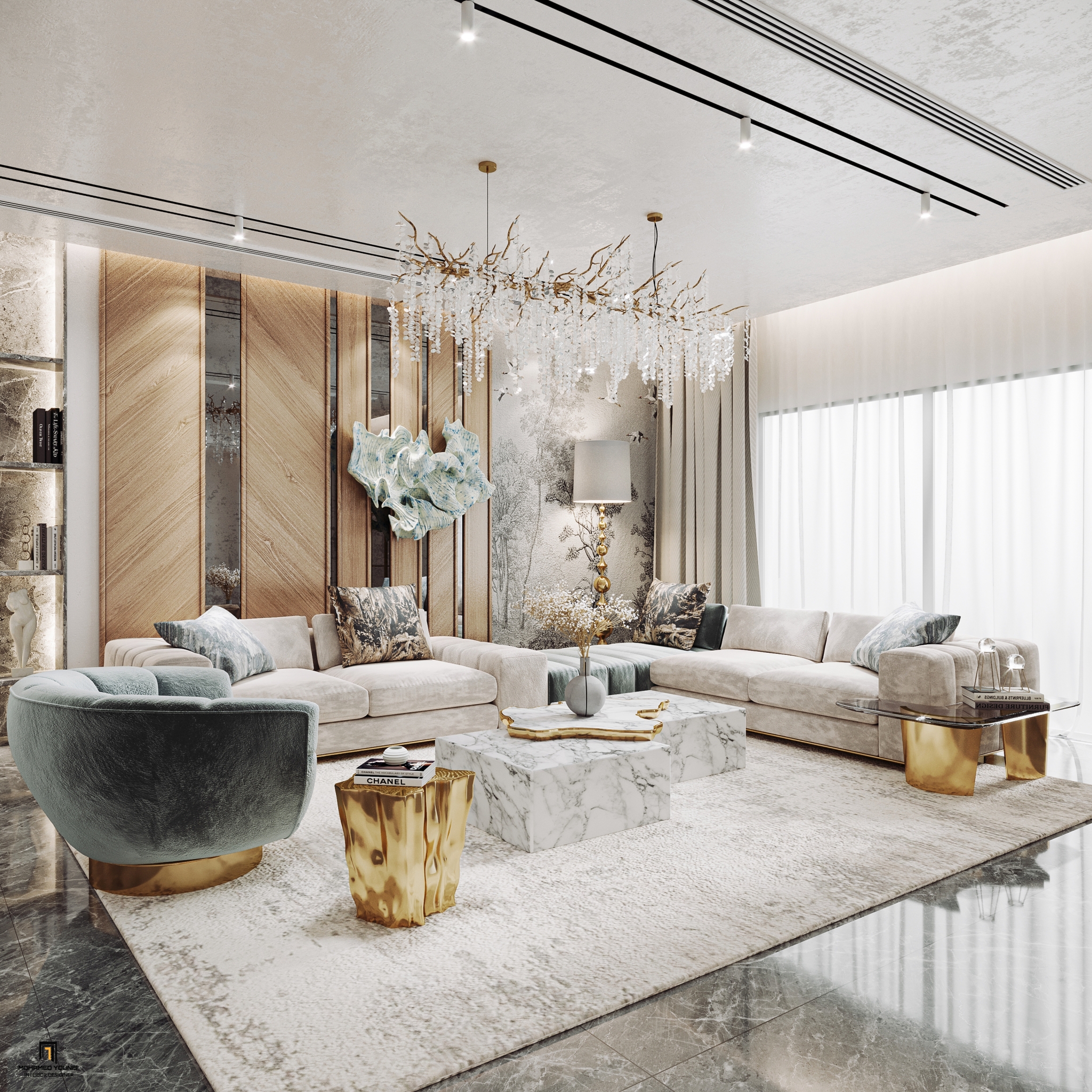Exquisite Villa Interior Design in Egypt by Mohamed Younis
