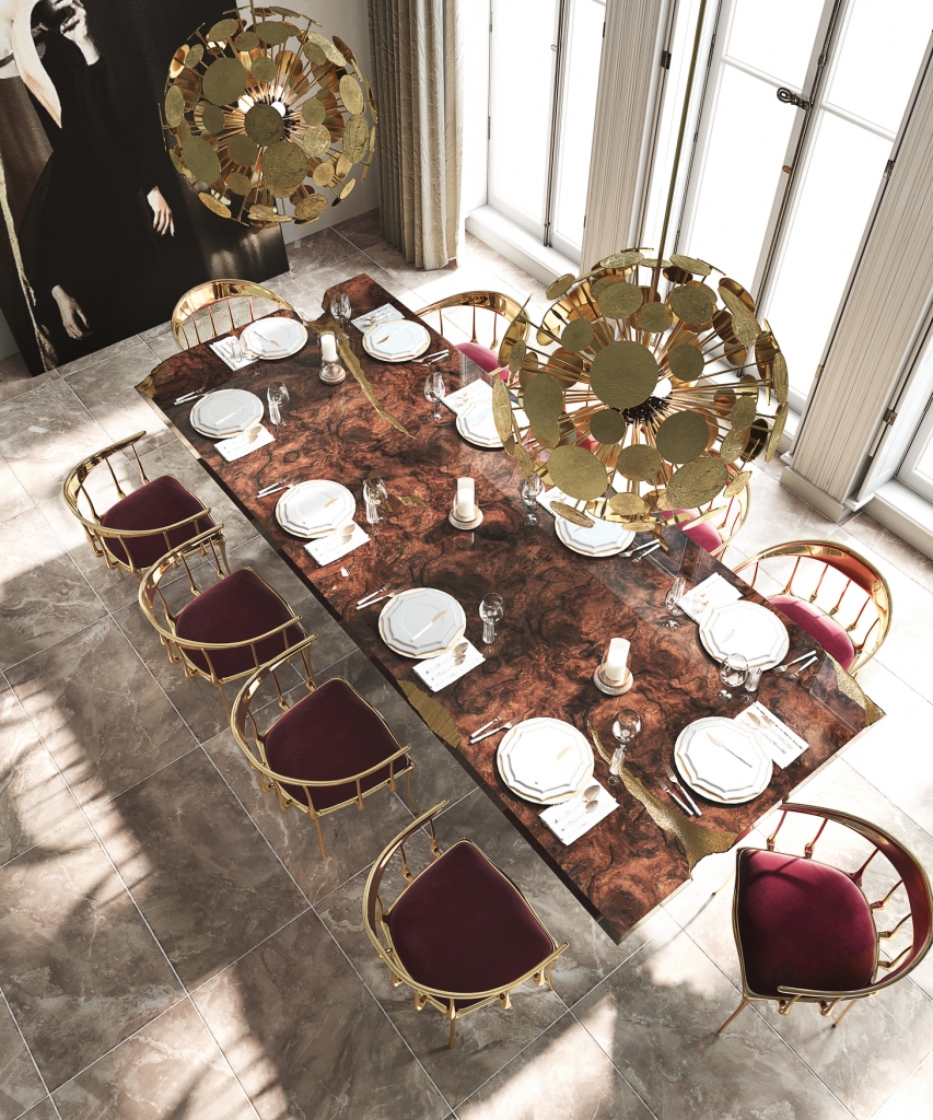 Empire Dining Table Boca do Lobo Furniture Design Dubai
