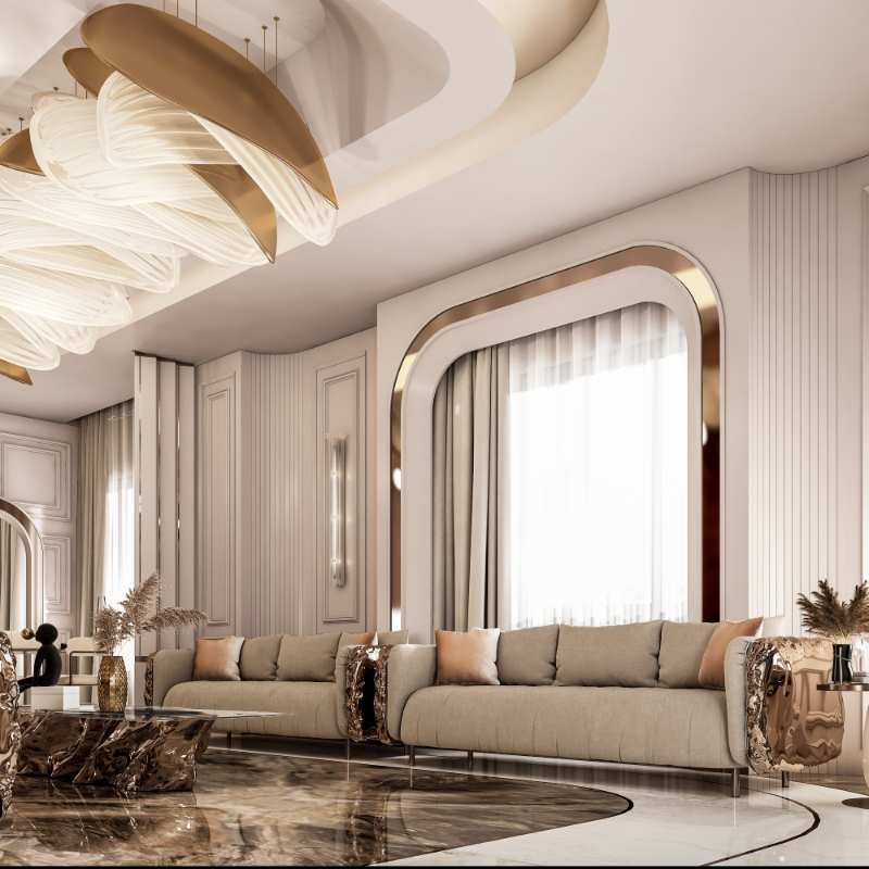 Arabian Majlis Design in the UAE with Imperfectio Sofa and Armchair Boca do lobo
