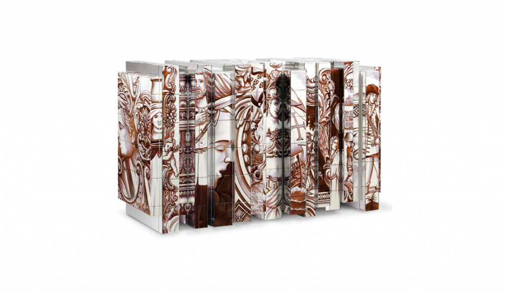 luxury bedrooms - sideboard with typical portuguese tiles