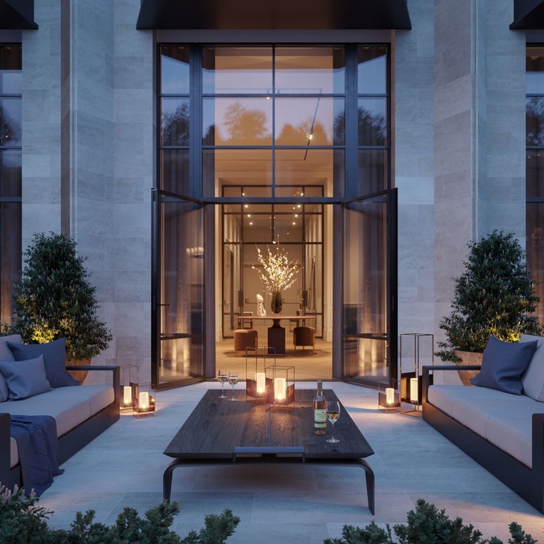 Branded Residences: terrace in the Six Senses London