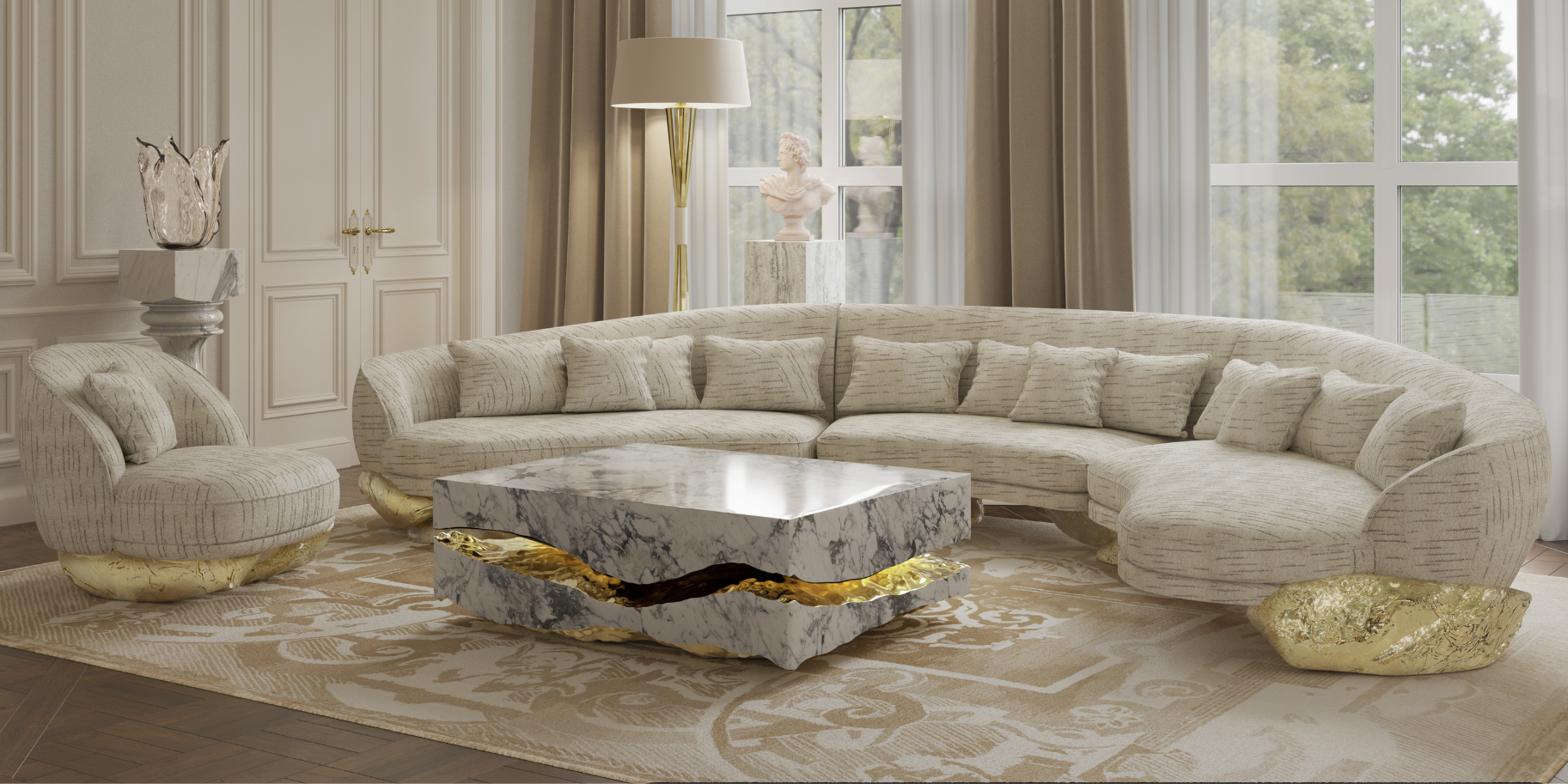 Center Table Design For Luxury Living Rooms
