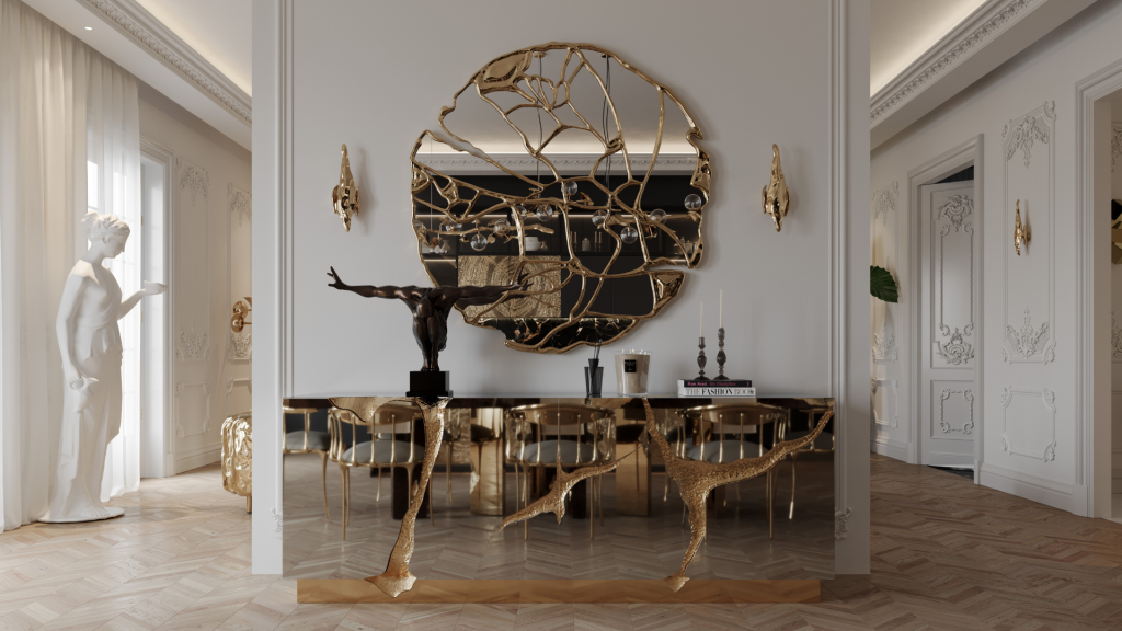 Lapiaz Sideboard in a modern entryway luxury interior design setting by Boca do Lobo