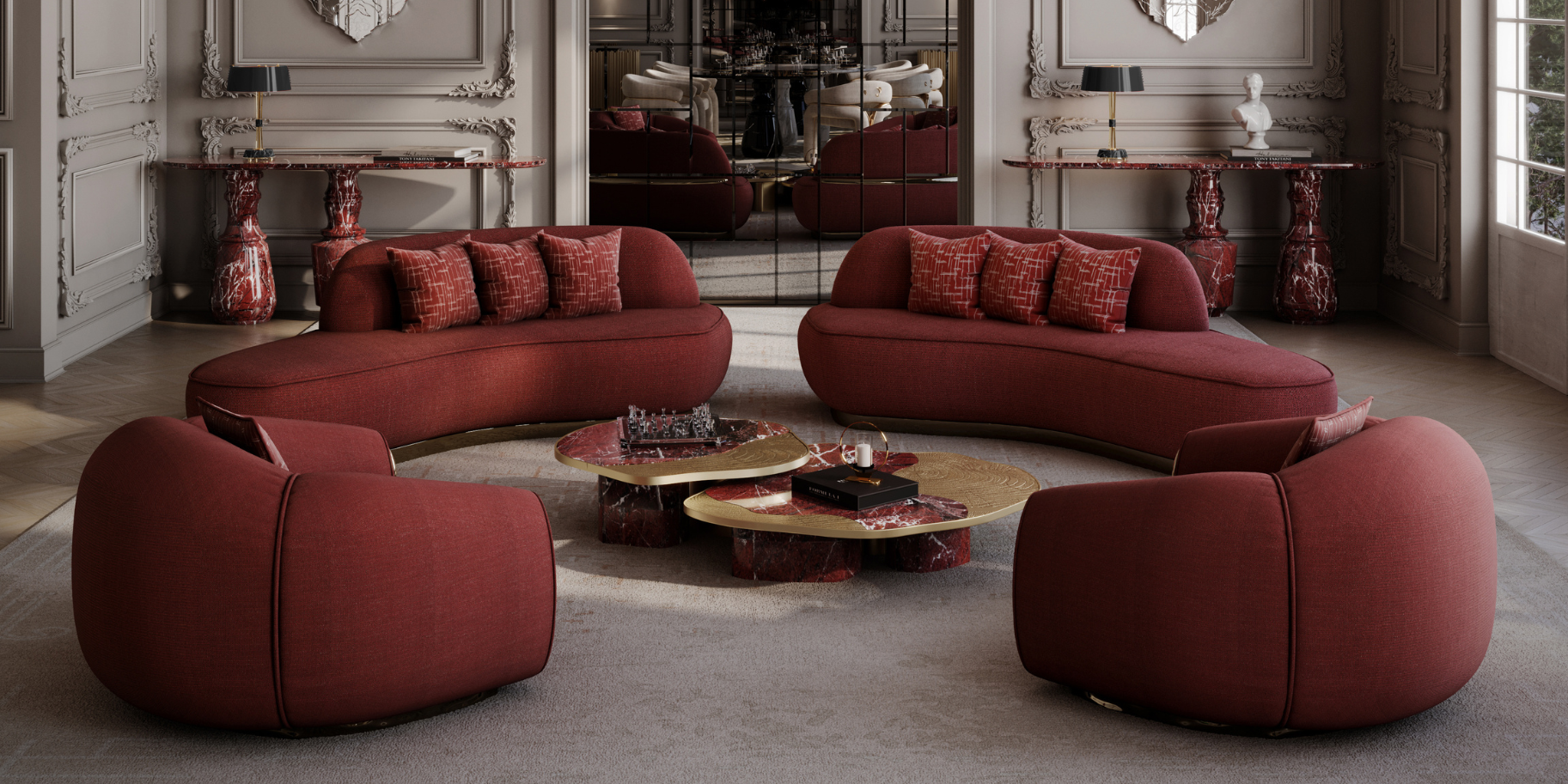 2025’s Holiday Trend: Burgundy in Luxury Interior Design