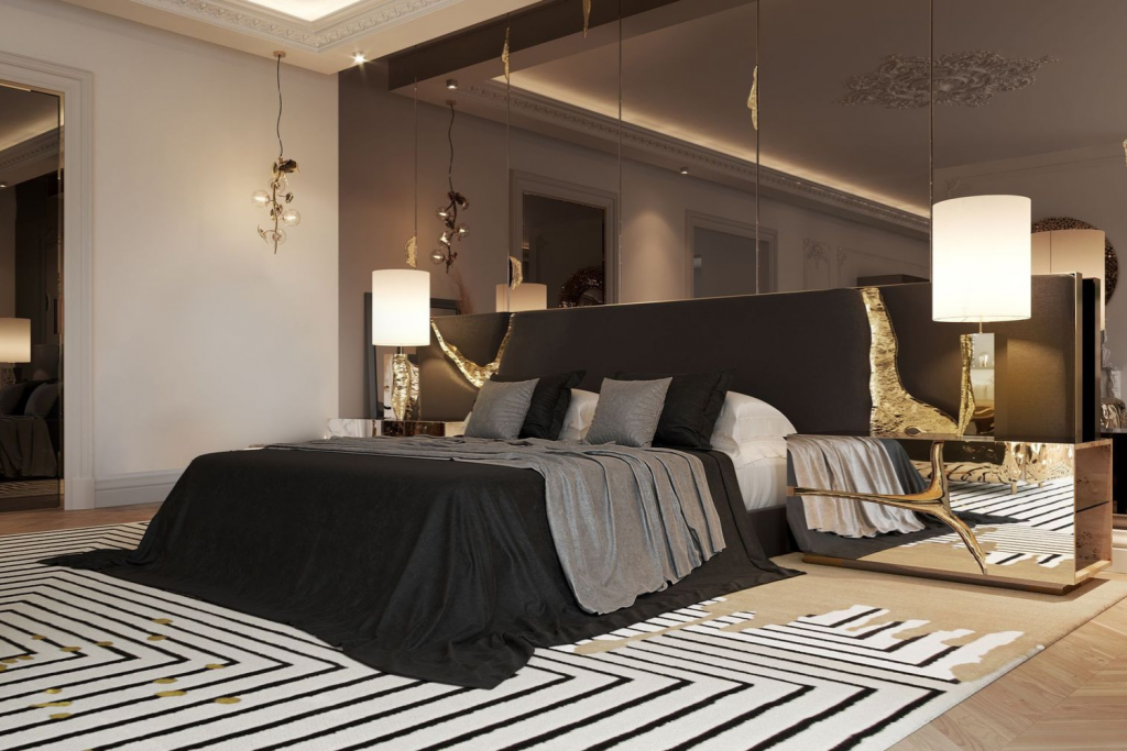 Lapiaz Headboard highlighting craftsmanship in a luxury bedroom Middle East design