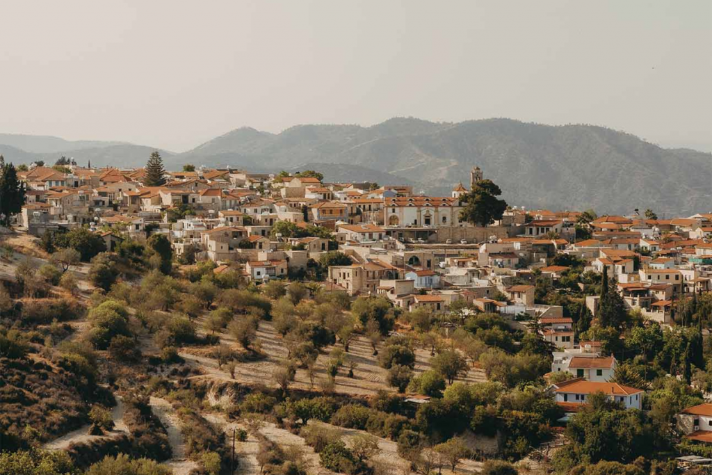 View of Troodos Mountains in Cyprus