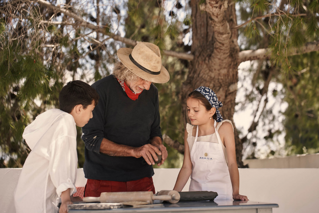 Kids learning Cyprus Traditional Craftsmanship Techniques