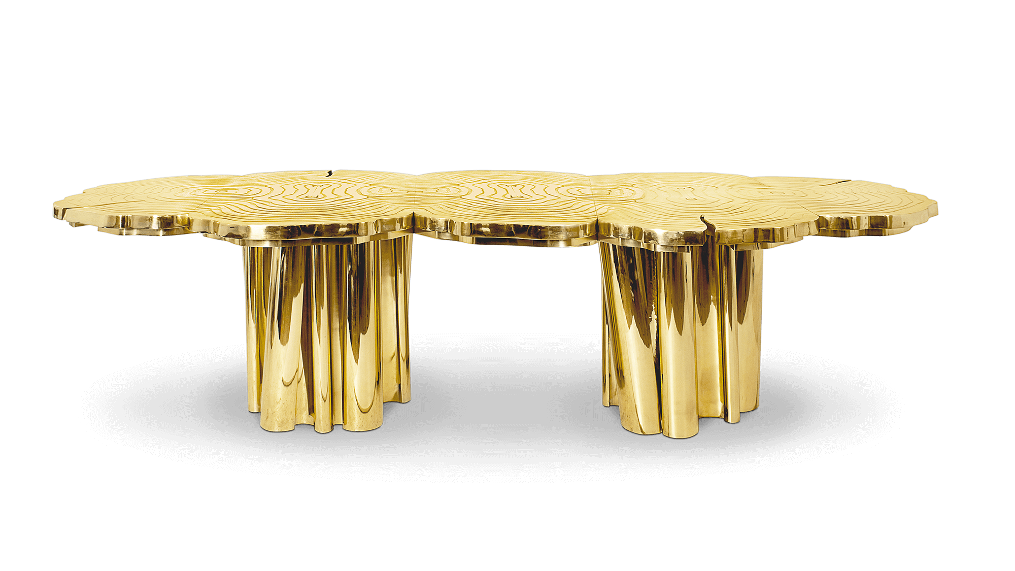 Dining table designs, golden dining table
