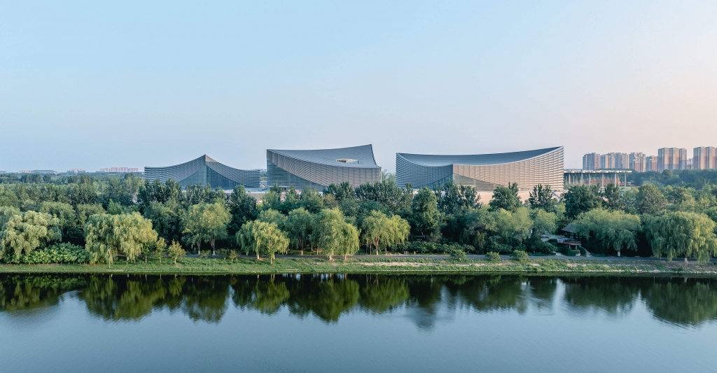 Modern architectural project by Perkins&Will featuring sustainable design, open spaces, and innovative materials in a contemporary building
